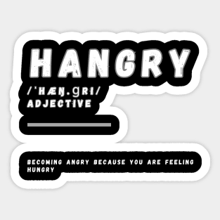 Word Hangry Sticker